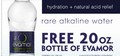 Free Bottle of Evamor Natural Artisan Water