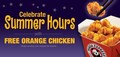 Panda Express - Free Orange Chicken