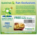 Quick Chek - 2 Free Garlic Knots