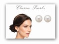 Free 8 MM Faux Pearl Stud Earrings
